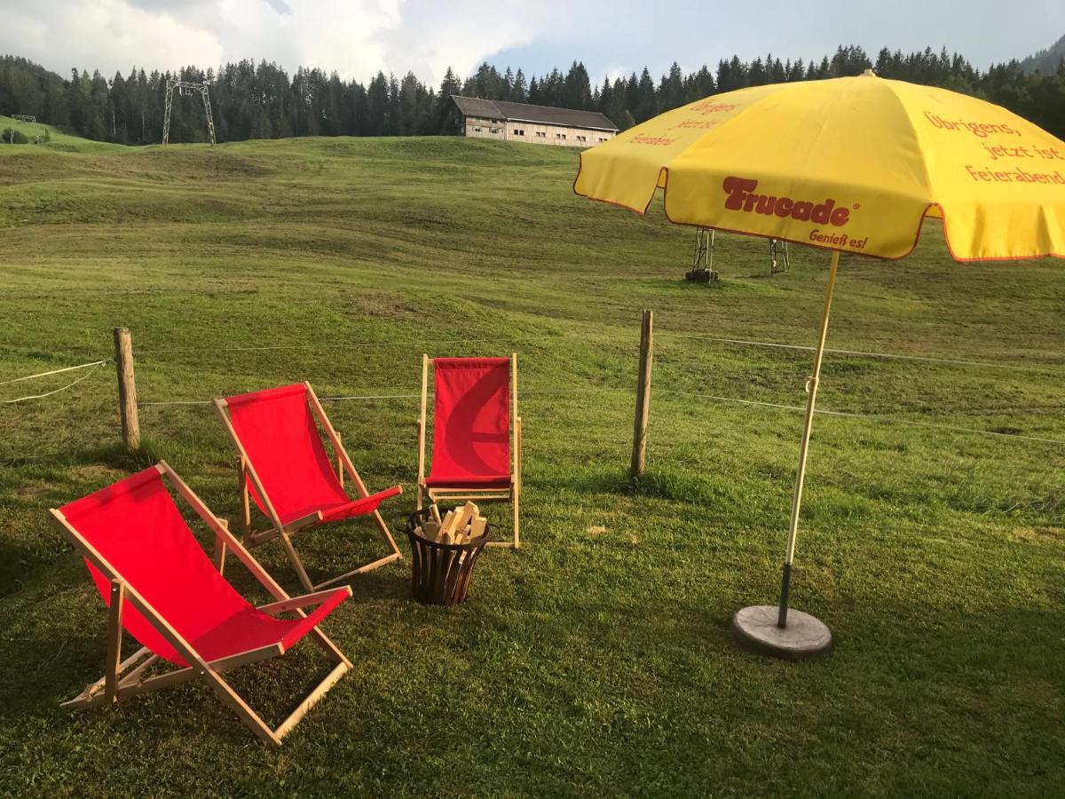 Ferienwohnung Morgentau Am Rande Der Wildnis Sibratsgfäll エクステリア 写真