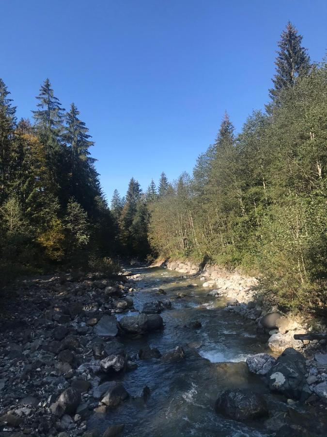 Ferienwohnung Morgentau Am Rande Der Wildnis Sibratsgfäll エクステリア 写真